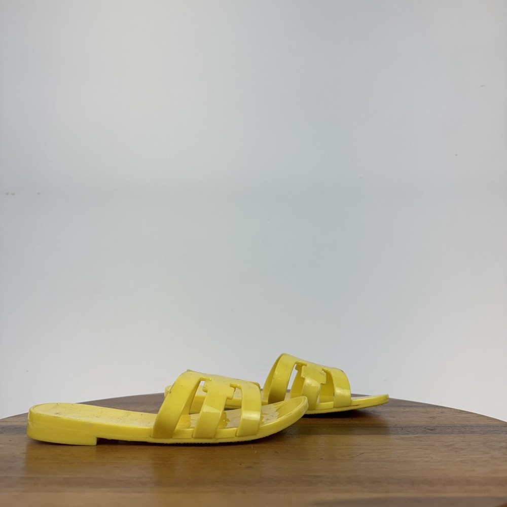 Big Kids Girls Sam Edelman Bay Jelly Yellow Casual Comfort Slides Sandals Sz 1 Y